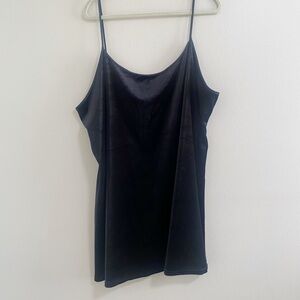 Secret Treasures Black Velvet Feel Slip Dress Size 2X